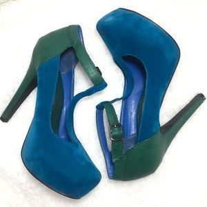Liliana |  Ladies Color Block Heels Pumps ( 8.5 )